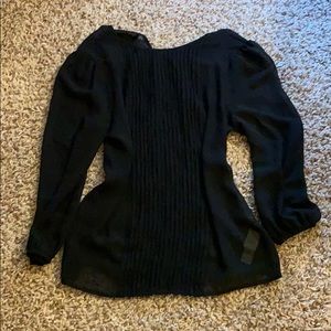 Thin black blouse